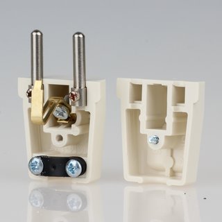 Schutzkontakt-Stecker weiss 250V/16A