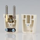 Schutzkontakt-Stecker weiß – 250V/16A – mit Schraubkontakten und Zugentlastung, Kaiser
