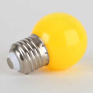 LED-Tropfenlampe E27, 1W, gelb, 240V &ndash; Energiesparendes LED-Leuchtmittel