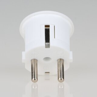 Schutzkontakt-Stecker Winkelstecker wei &ndash; 250V/16A &ndash; mit Schraubkontakten und Zugentlastung, Kaiser