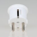 Schutzkontakt-Stecker Winkelstecker weiß – 250V/16A – mit Schraubkontakten und Zugentlastung, Kaiser
