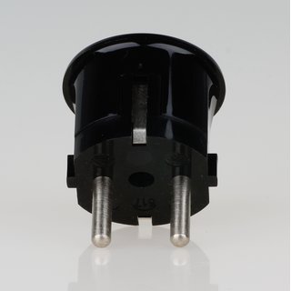 Schutzkontakt-Stecker Winkelstecker schwarz 250V/16A