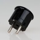 Schutzkontakt-Stecker Winkelstecker schwarz –...