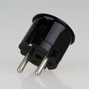 Schutzkontakt-Stecker Winkelstecker schwarz &ndash;...