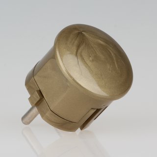 Schutzkontakt-Stecker Winkelstecker gold 250V/16A