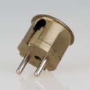 Schutzkontakt-Stecker Winkelstecker gold – 250V/16A...