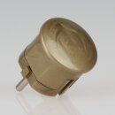 Schutzkontakt-Stecker Winkelstecker gold – 250V/16A – mit Schraubkontakten und Zugentlastung, Kaiser