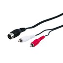 Audio Verbindungskabel 1,5 m 5-pol DIN Stecker auf 2x...