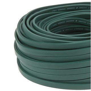 Illu-Flachkabel Illumations-kabel grün 2-adrig, 2x1,5 mm² H05RNH2-F