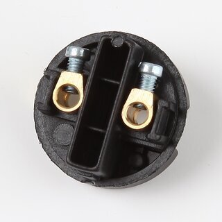 E14 Thermoplast-Lampenfassung wei ohne Auengewinde mit Metall-Winkel