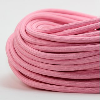 Textilkabel Stoffkabel rosa 3-adrig 3x0,75 Zug-Pendelleitung S03RT-F 3G0,75 