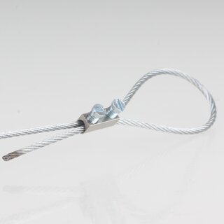 Stahlseil-Halter Drahtseilhalter Lsterklemmeneinsatz mit Schrauben 5x10mm vernickelt