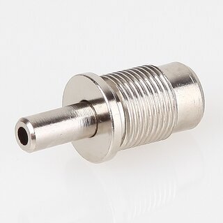 M13x1x12 mm Auengewinde Messing Seilstopper mit Bund, vernickelt, 15x20 mm