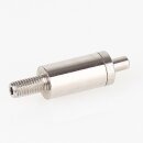 M5x10 mm Außengewinde Messing Seilstopper mit Befestigungsschlitz, vernickelt, 10x30 mm