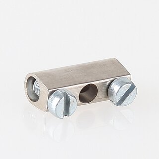 10x Lsterklemmeneinsatz vernickelt mit Schrauben &ndash; 6x14 mm