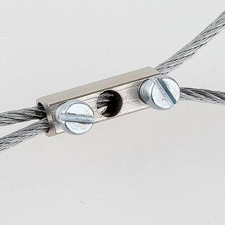 10x Lsterklemmeneinsatz vernickelt mit Schrauben &ndash; 6x14 mm