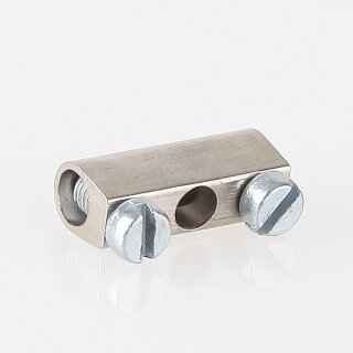 Lüsterklemmeneinsatz vernickelt mit Schrauben – 6x14 mm