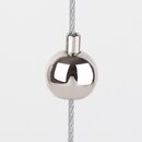 Messing Seilstopper mit 8 mm Auflageflche, Kugel  14...