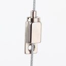 Messing Seilstopper 4-Kant 9x9x25 mm mit seitlicher...