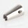 Messing Deckenhalter konisch mit seitlichem Ausgang 4 mm, vernickelt, Ø 20 mm