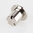 M6 Befestigungsgewinde Messing Deckenhalter für 3-fach Abhängung, vernickelt, Ø 20 mm