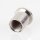 M13x1 Innengewinde Messing Deckenhalter zylindrisch mit 6,2 mm Befestigungsbohrung, vernickelt, Ø 16 mm