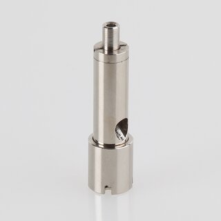 Messing Seilstopper mit seitlichem Ausgang und 4-fach Seilaufhngung, vernickelt,  13 mm