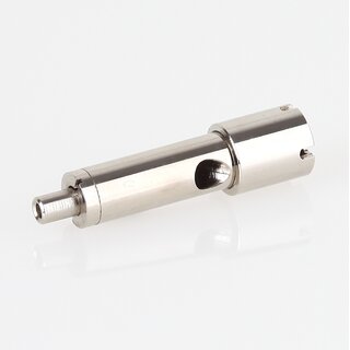 Messing Seilstopper mit seitlichem Ausgang und 4-fach Seilaufhngung, vernickelt,  13 mm