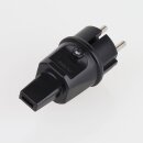 PVC Konturenstecker schwarz 250V/16A für...