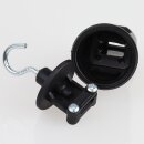 PVC Endstück mit Haken schwarz für Illu-Flachkabel