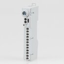 Abzweigklemme Verteilerklemme Grau A14s 12-polig – für Hutschienenmontage