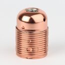 E27 Metall-Lampenfassung verkupfert mit Auengewinde und...