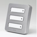 Klingeltaster Klingelplatte KTA-3 AS 3-fach silber...