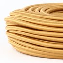 Textilkabel gold 5-adrig 5x0,75 mm mit Stahlseil als...