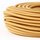 Textilkabel gold 5-adrig 5x0,75 mm² mit Stahlseil als Zugentlastung