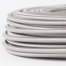 Textilkabel silber 5-adrig 5x0,75 mm mit Stahlseil als...