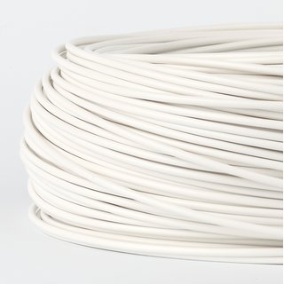 100 Meter PVC Aderleitung 1x0,75 mm² H05V-K weiß (NYA-F)...