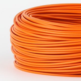 100 Meter PVC Aderleitung 1x0,75 mm H05V-K orange (NYA-F)  flexibel