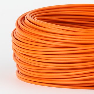 100 Meter PVC Aderleitung 1x0,75 mm² H05V-K orange...