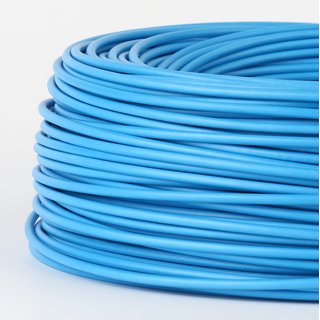 100 Meter PVC Aderleitung 1x1,5 mm H07V-K blau (NYA-F)  flexibel