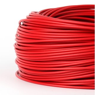 100 Meter PVC Aderleitung 1x1,5 mm H07V-K rot (NYA-F)  flexibel