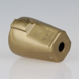 Schutzkontakt-Kupplung gold &ndash; 250V/16A &ndash; mit Schraubkontakten und Zugentlastung