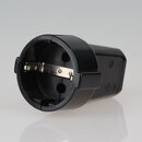 Schutzkontakt-Kupplung schwarz &ndash; 250V/16A...