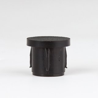 5 x Abschluss-Stopfen schwarz Rohr 10 mm auen