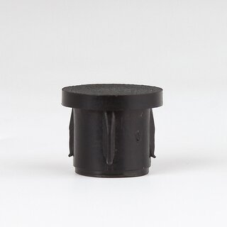 Abschluss-Stopfen schwarz fr Rohr  10 mm