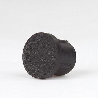 Abschluss-Stopfen schwarz fr Rohr  10 mm