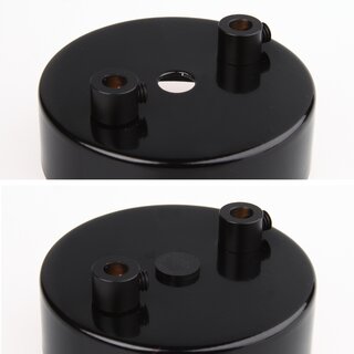 Abschluss-Stopfen schwarz fr Rohr  10 mm