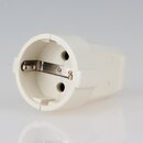 Schutzkontakt-Kupplung wei / elfenbein &ndash; 250V/16A...