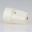 Schutzkontakt-Kupplung weiß / elfenbein – 250V/16A – mit Schraubkontakten und Zugentlastung, Kaiser