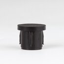 Abschluss-Stopfen schwarz fr Rohr  20 mm